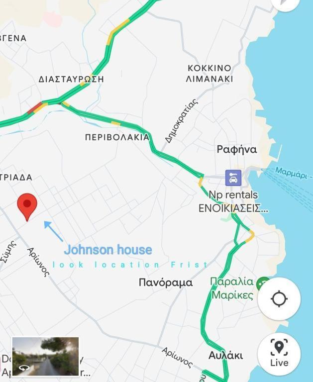 Johnson House Apartman Rafína Kültér fotó